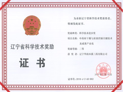 遼寧省科學技術進步二等獎